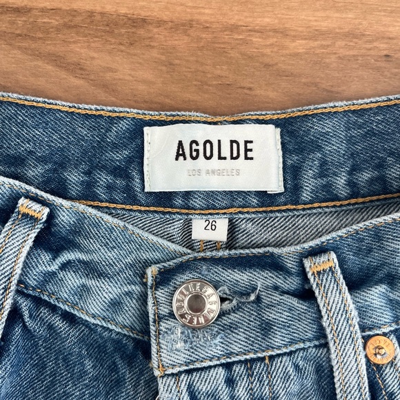 Agolde Dee Ultra High Rise Cutoff Denim Shorts - Picture 5 of 5